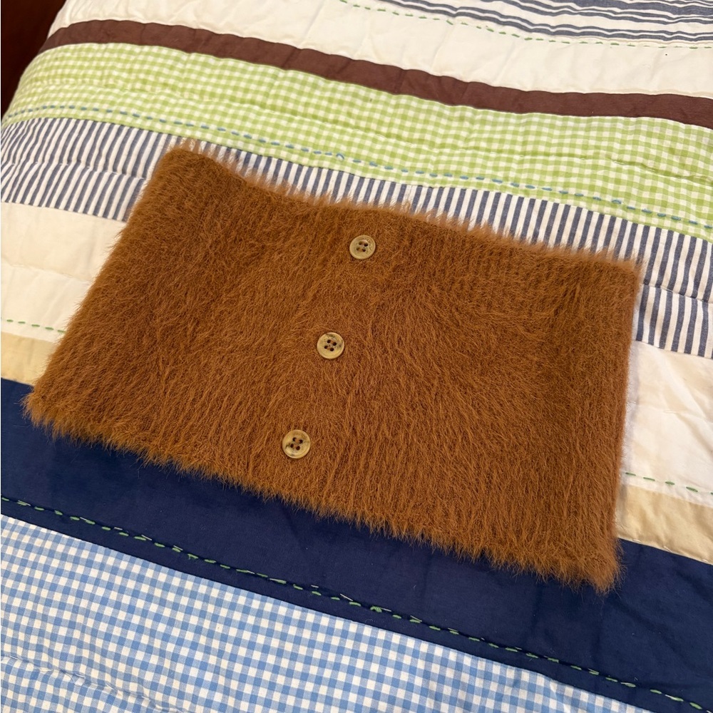 Jacquemus fur bandeau top